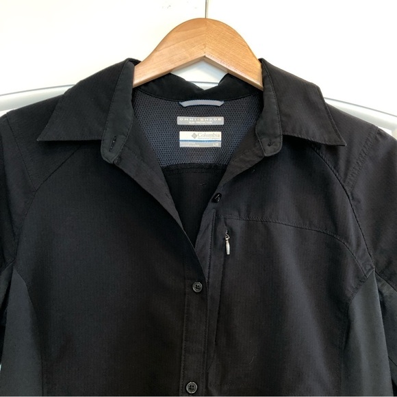 Columbia, Long Sleeve Shirt, Black, Large - Picture 3 of 8